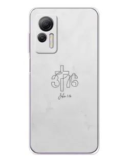 Чехол для Ulefone Note 14 с картинкой «Иоанна 3:16 Крест»