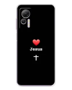 Чехол для Ulefone Note 14 с картинкой «Сердце - Jesus»