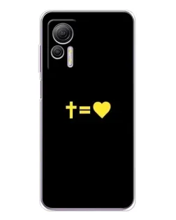 Чехол для Ulefone Note 14 с картинкой «Сердце и Крест»