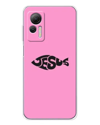 Чехол для Ulefone Note 14 с картинкой «Розовый символ Jesus» Чехол для Ulefone Note 14 с картинкой «Розовый символ Jesus»