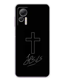 Чехол для Ulefone Note 14 с картинкой «Графический крест Jesus» Чехол для Ulefone Note 14 с картинкой «Графический крест Jesus»