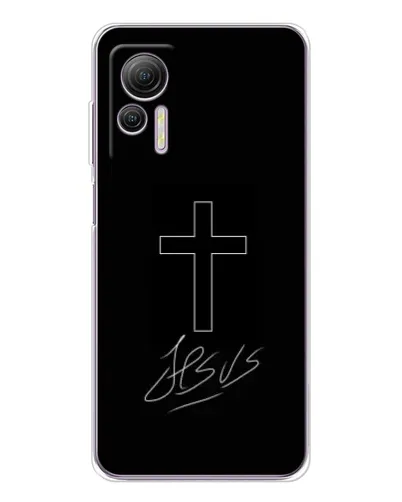 Чехол для Ulefone Note 14 с картинкой «Графический крест Jesus» Чехол для Ulefone Note 14 с картинкой «Графический крест Jesus»