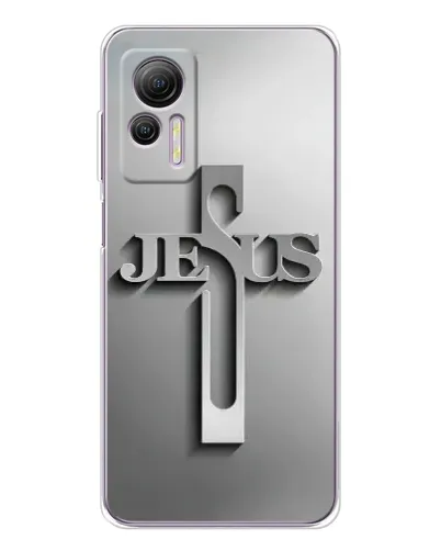 Чехол для Ulefone Note 14 с картинкой «Металлический крест Jesus» Чехол для Ulefone Note 14 с картинкой «Металлический крест Jesus»