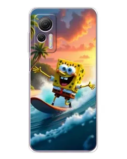 Чехол для Ulefone Note 14 с картинкой «Губка Боб серфингист»