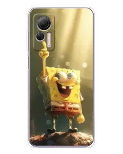 Чехол для Ulefone Note 14 с картинкой «Сияющий Спанч Боб»
