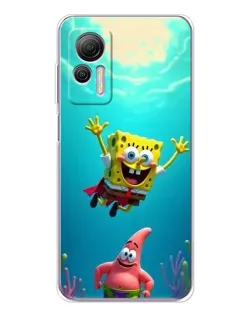 Чехол для Ulefone Note 14 с картинкой «Спанч Боб под водой»