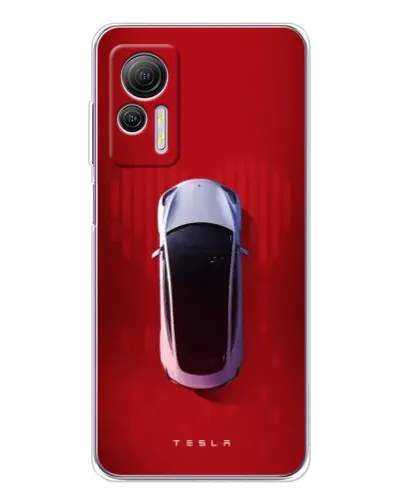 Чехол для Ulefone Note 14 с картинкой «Tesla Top View»