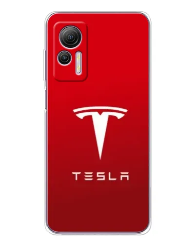 Чехол для Ulefone Note 14 с картинкой «Tesla Red Classic»