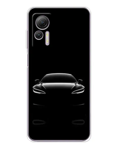 Чехол для Ulefone Note 14 с картинкой «Силуэт Tesla Night»