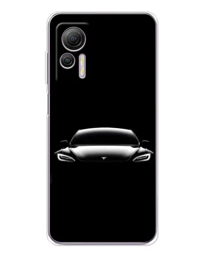 Чехол для Ulefone Note 14 с картинкой «Фары Tesla Night»