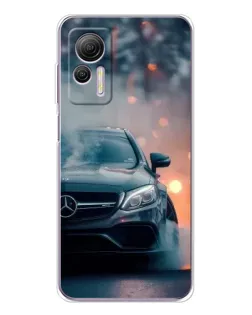 Чехол для Ulefone Note 14 с картинкой «Mercedes — ночной город»