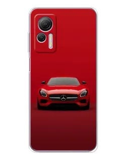 Чехол для Ulefone Note 14 с картинкой «Красный Mercedes AMG»