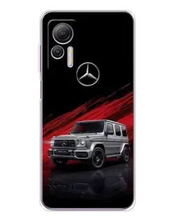 Чехол для Ulefone Note 14 с картинкой «Mercedes G-Class красный»