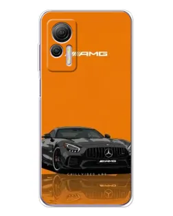 Чехол для Ulefone Note 14 с картинкой «Оранжевый Mercedes AMG»