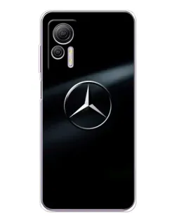 Чехол для Ulefone Note 14 с картинкой «Mercedes на металле»