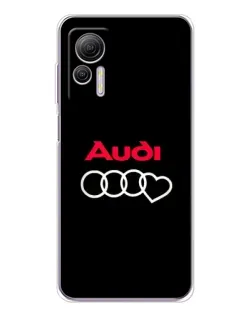 Чехол для Ulefone Note 14 с картинкой «Логотип Audi Heart»