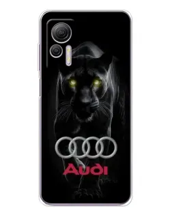 Чехол для Ulefone Note 14 с картинкой «Пантера и Audi»