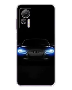Чехол для Ulefone Note 14 с картинкой «Audi в неоне»
