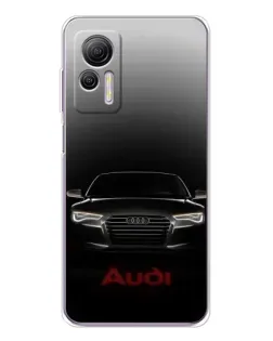 Чехол для Ulefone Note 14 с картинкой «Audi — градиентный контур»