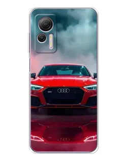 Чехол для Ulefone Note 14 с картинкой «Audi RS — красный стиль»