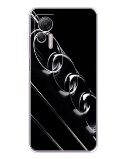 Чехол для Ulefone Note 14 с картинкой «Audi — абстрактные кольца»