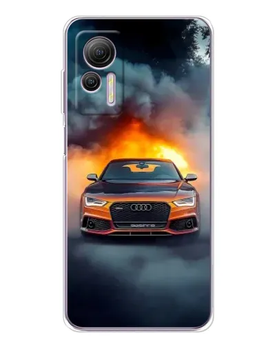 Чехол для Ulefone Note 14 с картинкой «Audi в огненном дыму» Чехол для Ulefone Note 14 с картинкой «Audi в огненном дыму»