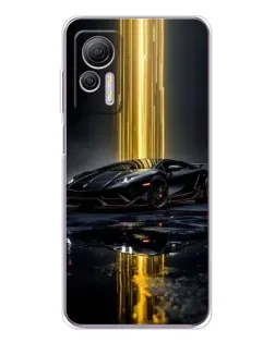 Чехол для Ulefone Note 14 с картинкой «Ночной Lamborghini драйв»
