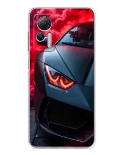 Чехол для Ulefone Note 14 с картинкой «Lamborghini красное сияние»