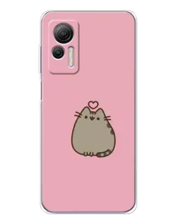 Чехол для Ulefone Note 14 с картинкой «Pusheen сердце»