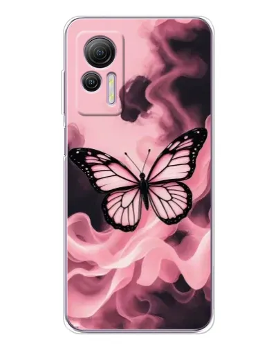 Чехол для Ulefone Note 14 с картинкой «Бабочка в дыму» Чехол для Ulefone Note 14 с картинкой «Бабочка в дыму»