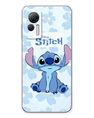 Чехол для Ulefone Note 14 с картинкой «Stitch среди цветов»