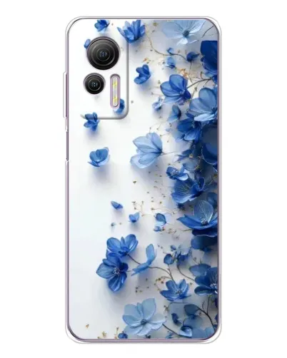 Чехол для Ulefone Note 14 с картинкой «Голубой цветочный каскад» Чехол для Ulefone Note 14 с картинкой «Голубой цветочный каскад»