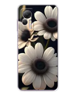 Чехол для Ulefone Note 14 с картинкой «Белые маргаритки макро»