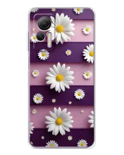 Чехол для Ulefone Note 14 с картинкой «Ромашки на фиолетовом»