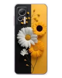 Чехол для Ulefone Note 14 с картинкой «Подсолнух и ромашка»