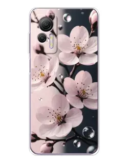 Чехол для Ulefone Note 14 с картинкой «Нежная сакура и капли»