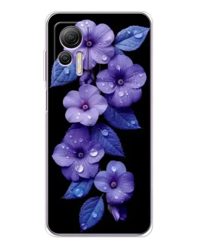 Чехол для Ulefone Note 14 с картинкой «Фиолетовые цветы с росою» Чехол для Ulefone Note 14 с картинкой «Фиолетовые цветы с росою»