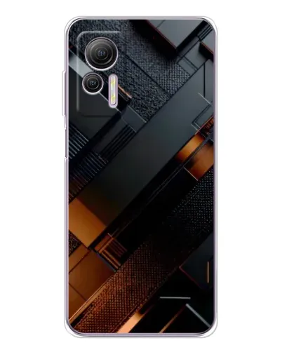 Чехол для Ulefone Note 14 с картинкой «Черные геометрические блоки» Чехол для Ulefone Note 14 с картинкой «Черные геометрические блоки»