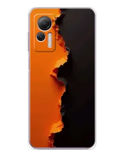 Чехол для Ulefone Note 14 с картинкой «Оранжевый разлом»