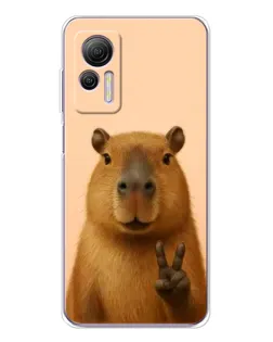 Чехол для Ulefone Note 14 с картинкой «Капибара виктория»