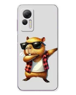 Чехол для Ulefone Note 14 с картинкой «Капибара рэпер даб»