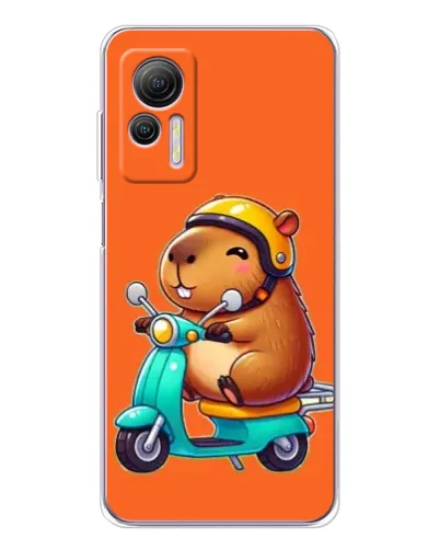 Чехол для Ulefone Note 14 с картинкой «Капибара на скутере» Чехол для Ulefone Note 14 с картинкой «Капибара на скутере»