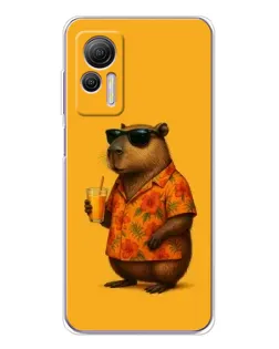 Чехол для Ulefone Note 14 с картинкой «Капибара на отдыхе»