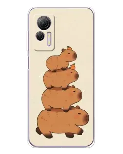 Чехол для Ulefone Note 14 с картинкой «Башня из капибар»