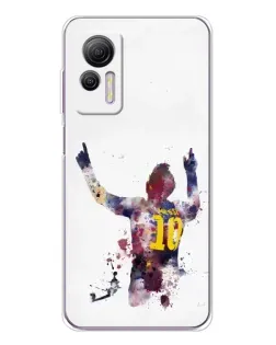 Чехол для Ulefone Note 14 с картинкой «Акварельный Месси Барселона»