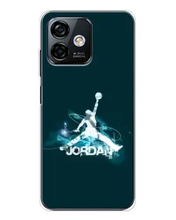 Чехол для Ulefone Note 16 Pro с картинкой «Jordan Blue Fire» Чехол для Ulefone Note 16 Pro с картинкой «Jordan Blue Fire»