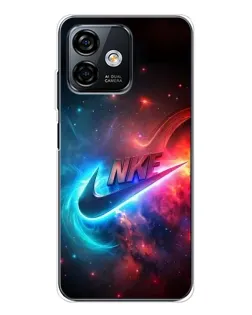 Чехол для Ulefone Note 16 Pro с картинкой «Огненный логотип Nike»