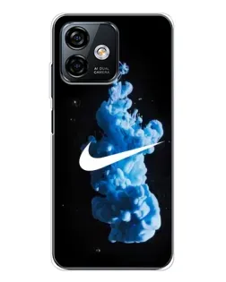 Чехол для Ulefone Note 16 Pro с картинкой «Nike и синий дым»