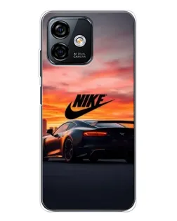 Чехол для Ulefone Note 16 Pro с картинкой «Nike и суперкар»