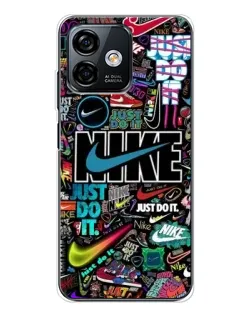 Чехол для Ulefone Note 16 Pro с картинкой «Яркий коллаж Nike»
